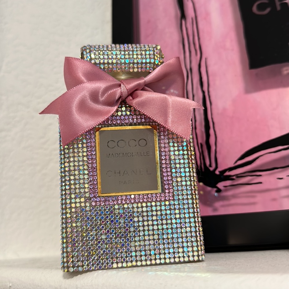 Iridescent CHANEL perfume bottle